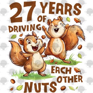 27 jaar huwelijksverjaardag png-sublimatie digitale download, 27 jaar elkaar gek maken, hoge kwaliteit png-bestand (300 dpi), T-shirtafbeelding