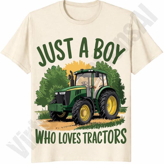 Just A Boy That Loves Tractors PNG, Boys Tractor PNG Sublimation Design, Retro Tractor png, Boys Birthday Png, Boys Tractor T Shirt Png