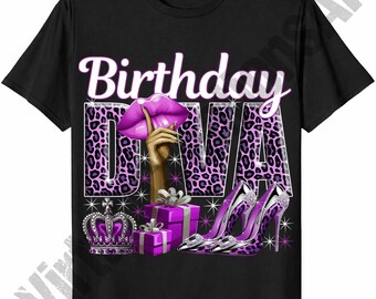 Birthday Diva Png, Birthday Queen Sublimation, Birthday Girl png, Pink leopard png, Its My Birthday PNG, Glamorous Birthday png