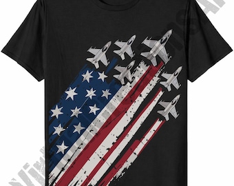 Patriotic USA Fighter Jets PNG, 4th Of July Sublimation, Air Force Flyover png , American Flag png, USA Patriotic png, Air Force Veteran png