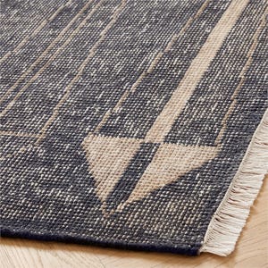 Hand Knotted Wool Oushak Rug: Muted Floral Design, 8x10 Area Carpet