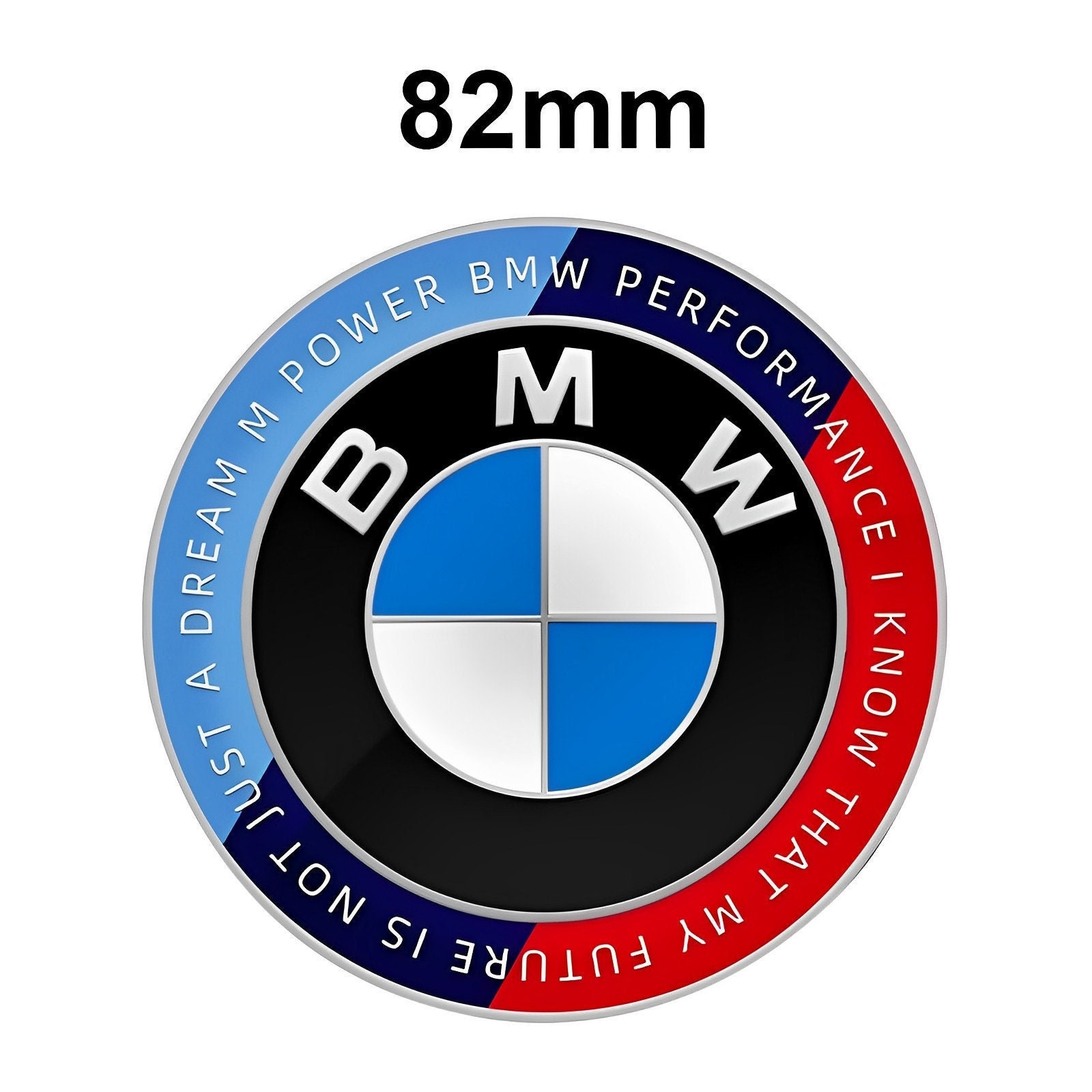 Für bmw mit Buchstaben 82mm 50. Jubiläum M BMW Emblem Logo Ersatz