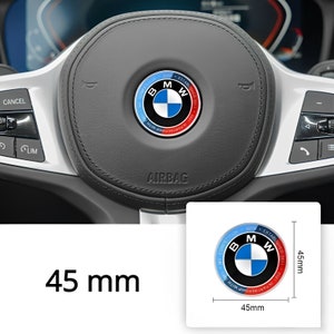 BMW Logo 45 mm for steering wheel 50th Anniversary Badge Emblem Badge for tuning