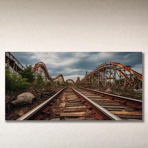 Lost Place Theme Park 3, Urbex Image, Urbex Digital Print, Lost Place Canvas, Past Times