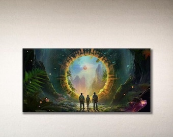 Hidden Treasure 5, Stargate, Wall Decor Canvas, Fantasy, Mystic Monuments, Tomb Raider, Epic Monuments