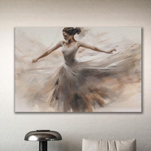 American Ballet Print 2, Ballerina, Classic Dance Canva