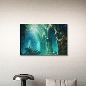 Atlantis, Fantasy Decor, Game Room Decor, Dungeon Room Decor, Fantasy  Kingdom, Art by Dominique Van Velsen 
