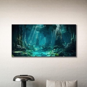 Lost Cultures 7, Modern Art, Wall Decor Canvas, Fantasy, Mystic Monuments, Tomb Raider, Epic Monuments