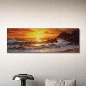 Beach Canvas 9, Summer Day, Seascape, Sunrise