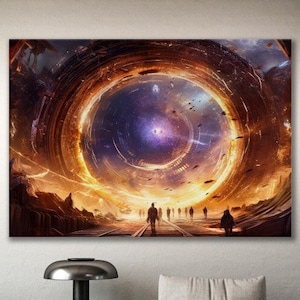 Stargate to the Stars 4, Modern Art, Fantasy, Mystic Landscape Art