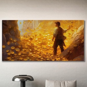 Hidden Treasure 7, Modern Art, Wall Decor Canvas, Wealth, Mystic Monuments, Tomb Raider, Epic Monuments