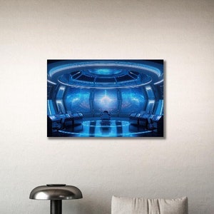 Spaceship Cockpit 3, Galaxy Image, Galactic Art