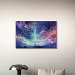 Alien Planet 11, Modern Art, Galaxy Canvas, Fantasy, Mystic Landscape Art