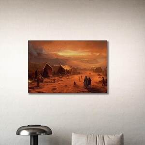 Post-apocalyptic world 3, Modern Art, Wall Decor Canvas, Fantasy, Mystic Landscape Art