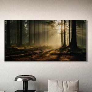 Forest Picture 2, Wall Decor Canvas, Forest Landscape, Forest Canvas