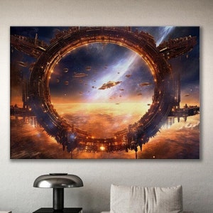 Stargate to the Stars, Modern Art, Fantasy, Mystic Landscape Art
