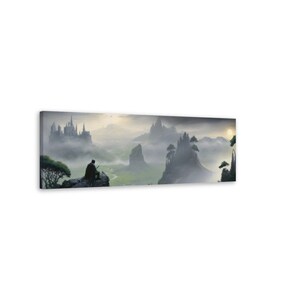 Lone Warrior 4, Canvas, Fantasy, Mystic Landscape Art