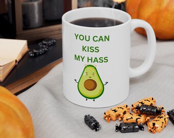 Ceramic Mug 11oz . Funny Avocado mug