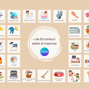 Rotina Semanal Infantil para Imprimir - Rotina Visual Montessori - Manhã e Noite - Independência Acadêmica - PDF + Canva Editável