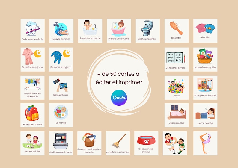 Printable Children's Weekly Routine - Montessori Visual Routine ...