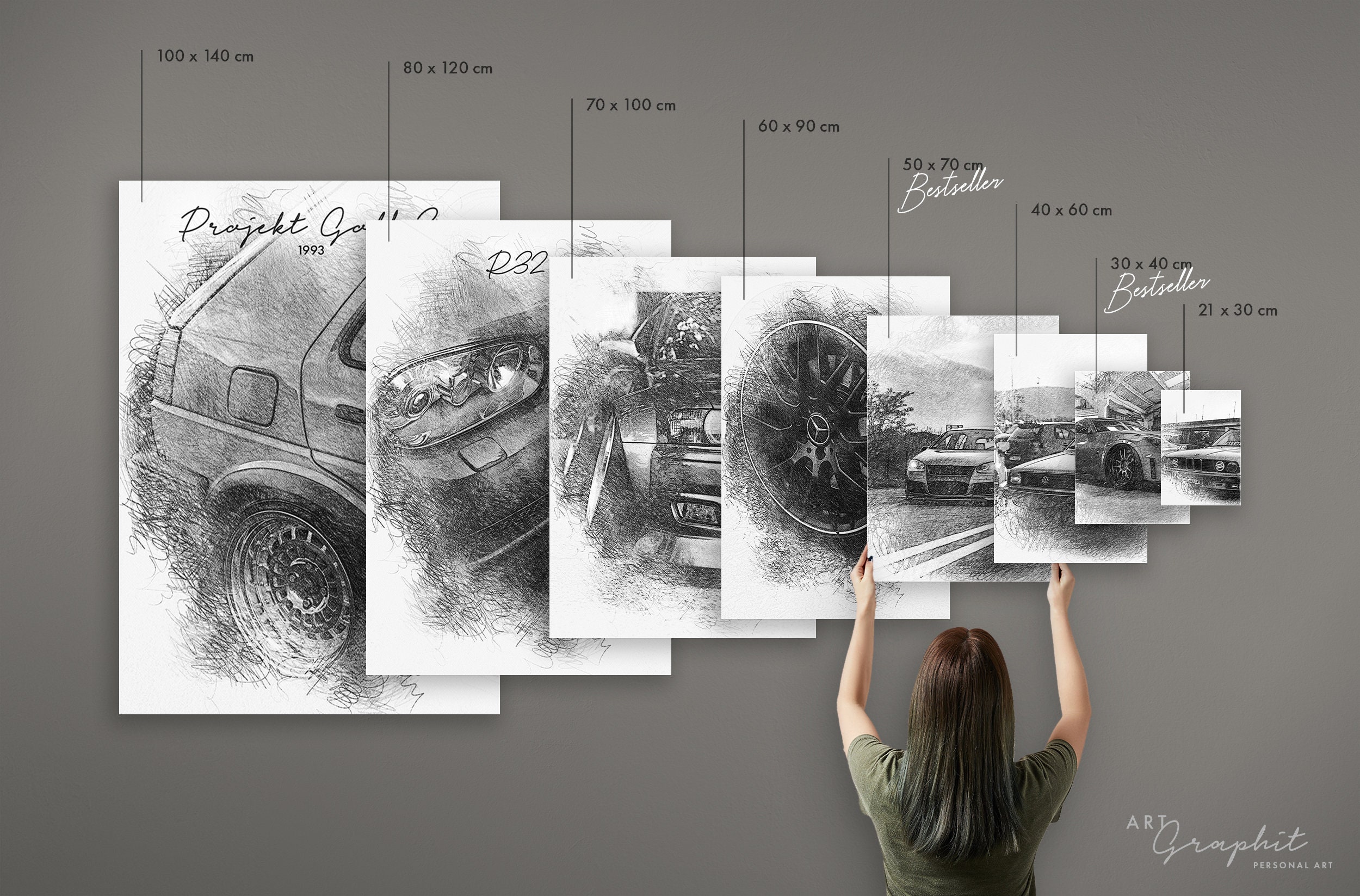Car Portrait From Photo as Art Print | Personalized Gift | Car Tuning ...