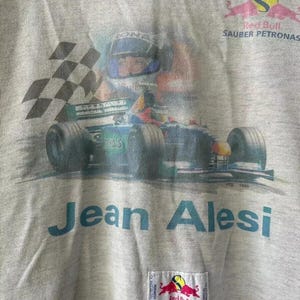 Vintage 1998 Red Bull Sauber Petronas Jean Alesi F1 Racing Sweatshirt, Size L image 5
