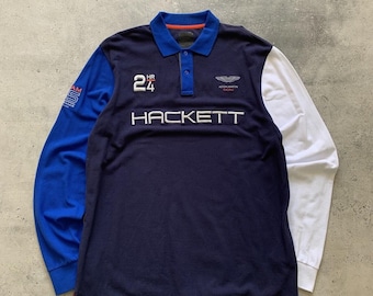 Hackett Aston Martin Racing Team Long Sleeve T-Shirt, Men's Size XL