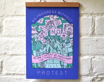 Protest Print | Inspirational Artwork | Radical History | Votes For Women | Black Lives Matter | Gay Pride | the CLARION van