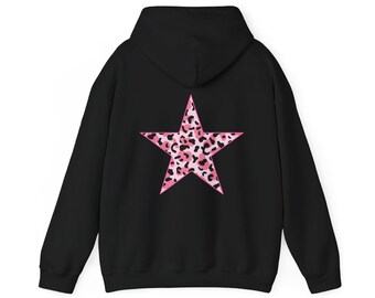 Sweat Capuche Femme Léopard Sweat à Capuche étoile Léopard Pour Femme - Coupe Oversize Polaire Y2K - Style Graphique Tendance Sweat Leopard
