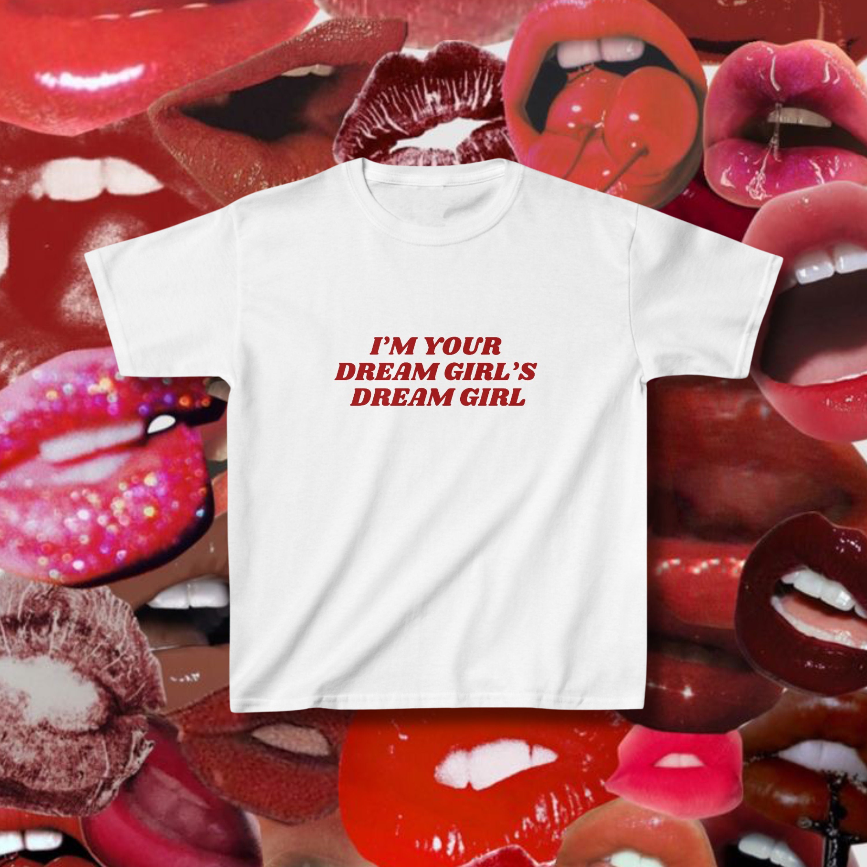 2016 SUM LUCKY BOX DREAMGIRL Tシャツ Buy Dream Girl Graphic Baby Tee, LGBTQ Pride Shirt, Fitted Crop