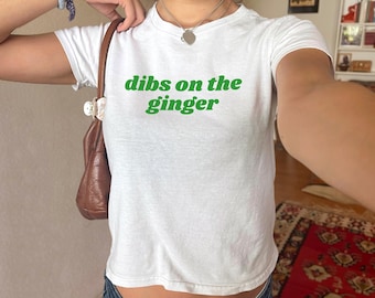 Dibs On The Ginger Baby Tee, Funny St Patricks Day Shirt