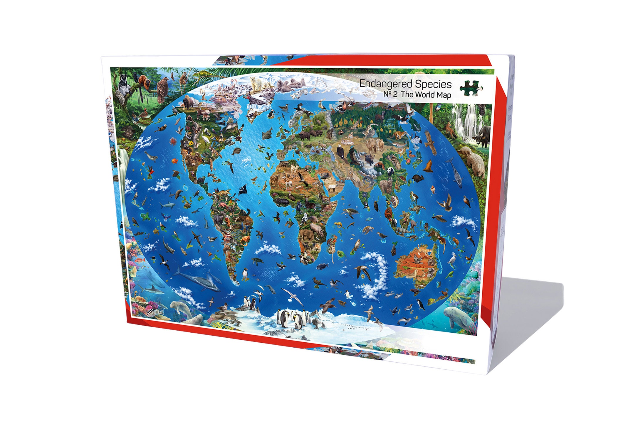 3000, Trefl, World Map - Rare Puzzles