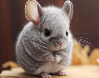 Linda chinchilla bebé