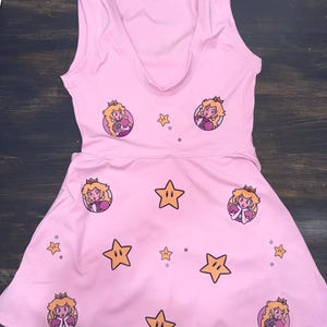 Princess Peach Dress - Etsy