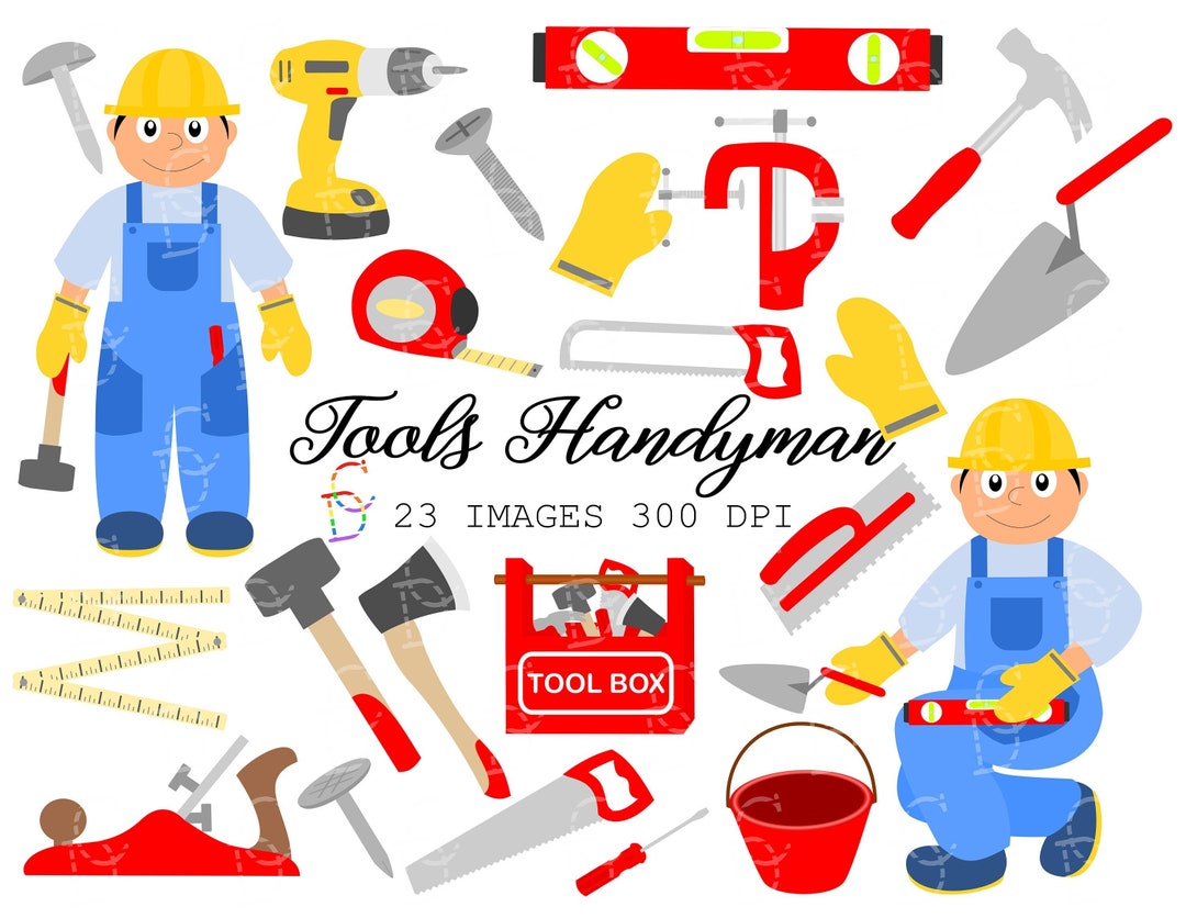23 Tools Handyman Clipart Toolbox Clipart, Planner Accessories