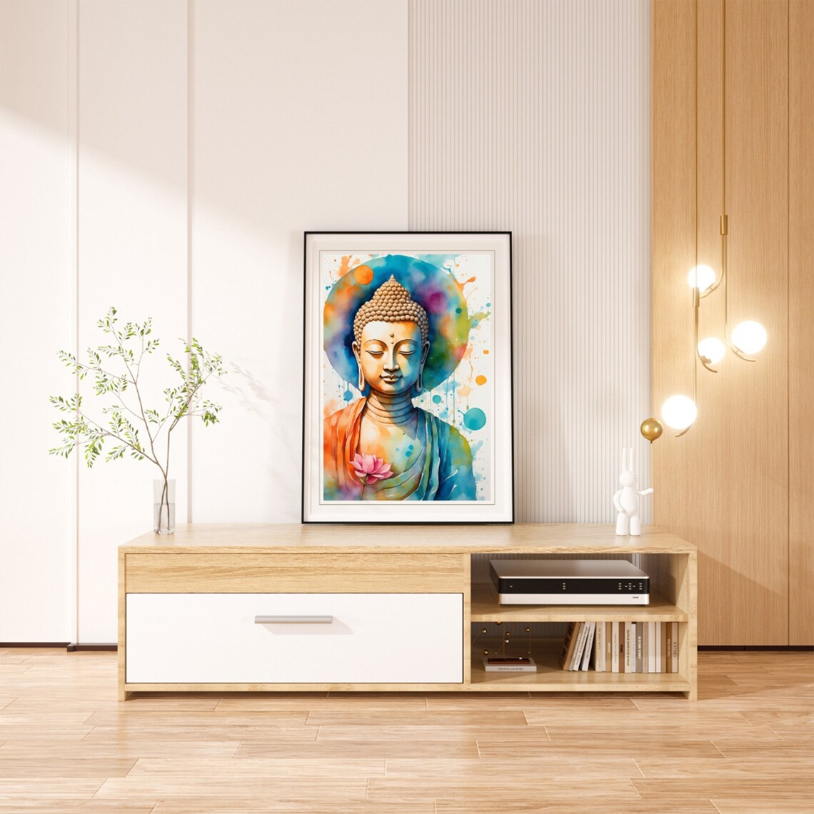 Buddha Wall Art Print - Tranquil Zen Decor, Ideal Yoga Studio or ...