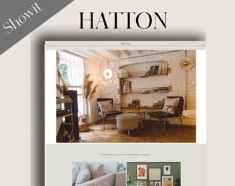 Showit Website Template, Hatton, Interior Design  Website Template, Creative Website Showit ,