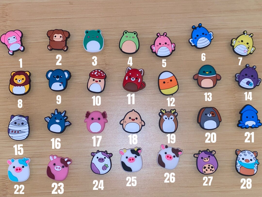 Squishmallow Croc Charms Jibbitz free Sticker Etsy
