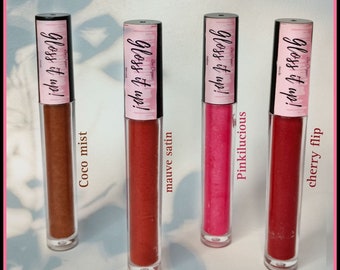 Handmade Lip Gloss pack of Four shades.