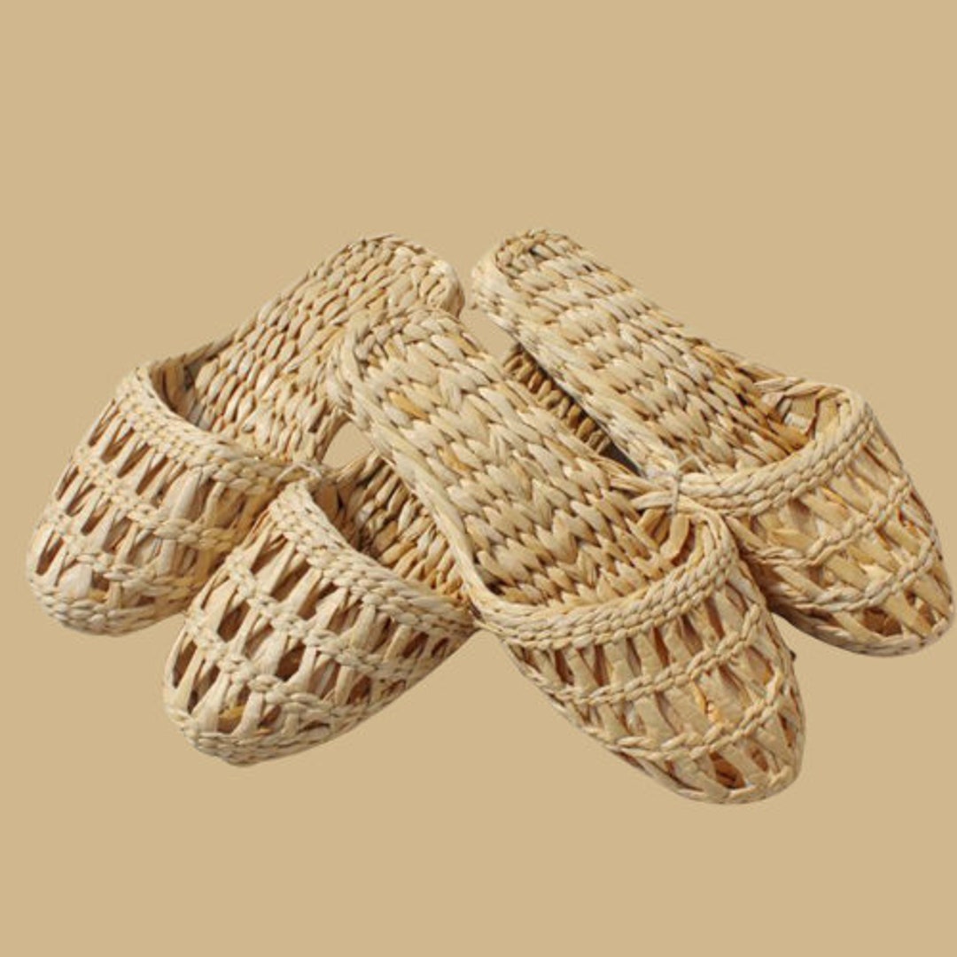 Handmade Slippers Eco Slippers Straw Hand Woven Sandals for Etsy UK
