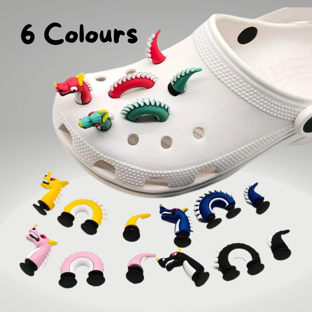 Dragon Jibbitz Charm Colourful Popular 3D ,cool Shoe Decoration Fun