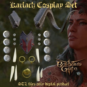 Karlach Cosplay Set Baldurs Gate 3 STL