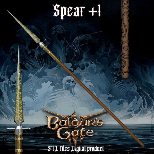 Fantasy Spear +1 Baldurs Gate 3 STL