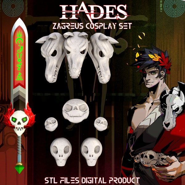 Zagreus Hades Cosplay Set STL