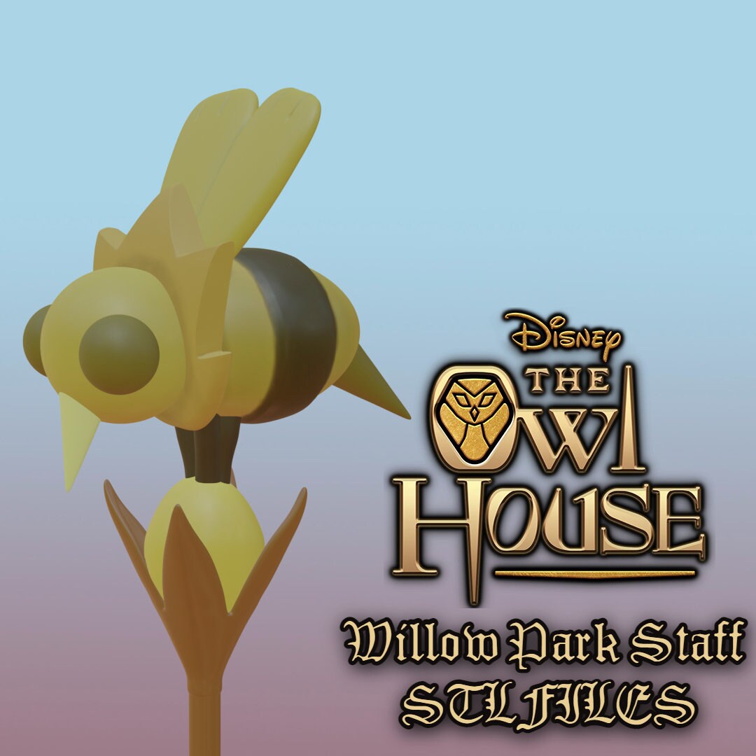 Willow Park Staff Clover Palisman STL Etsy