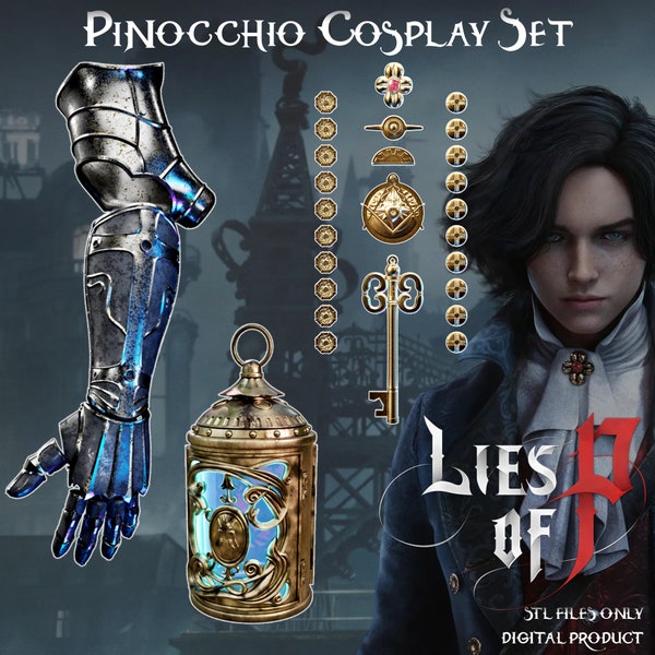 Pinocchio Cosplay Set Bugie di P STL (v1.1)