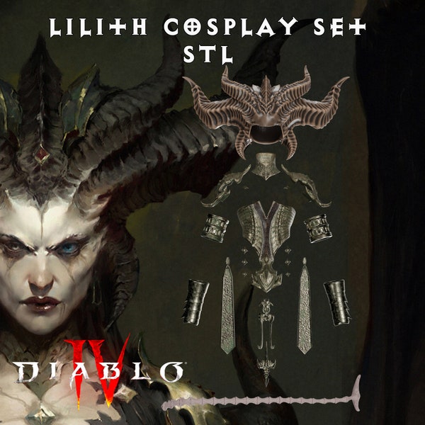 Lilith Diablo Cosplay Set STL