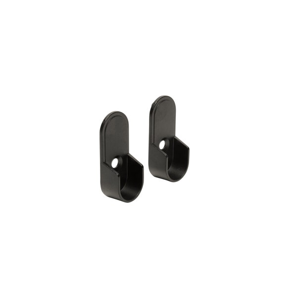 Oval Oil-Rubbed Bronze Closet Rod End Supports With Dowels