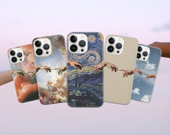 Renaissance Art Phone Case: Soft TPU Cover, Glossy Finish