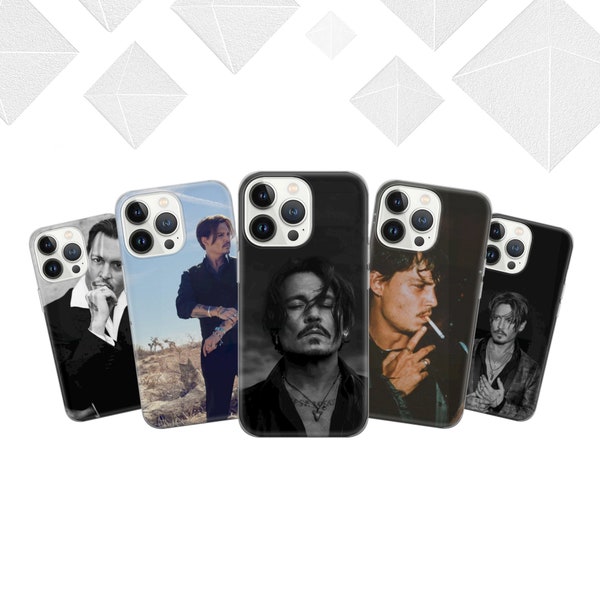 Johnny Depp Phone Case Captain Jack Cover for iPhone 15 14 13 12 Pro 11 XR 8 7, Samsung S23 S22 A73 A53 A13 A14 S21 Fe S20, Pixel 7 6A
